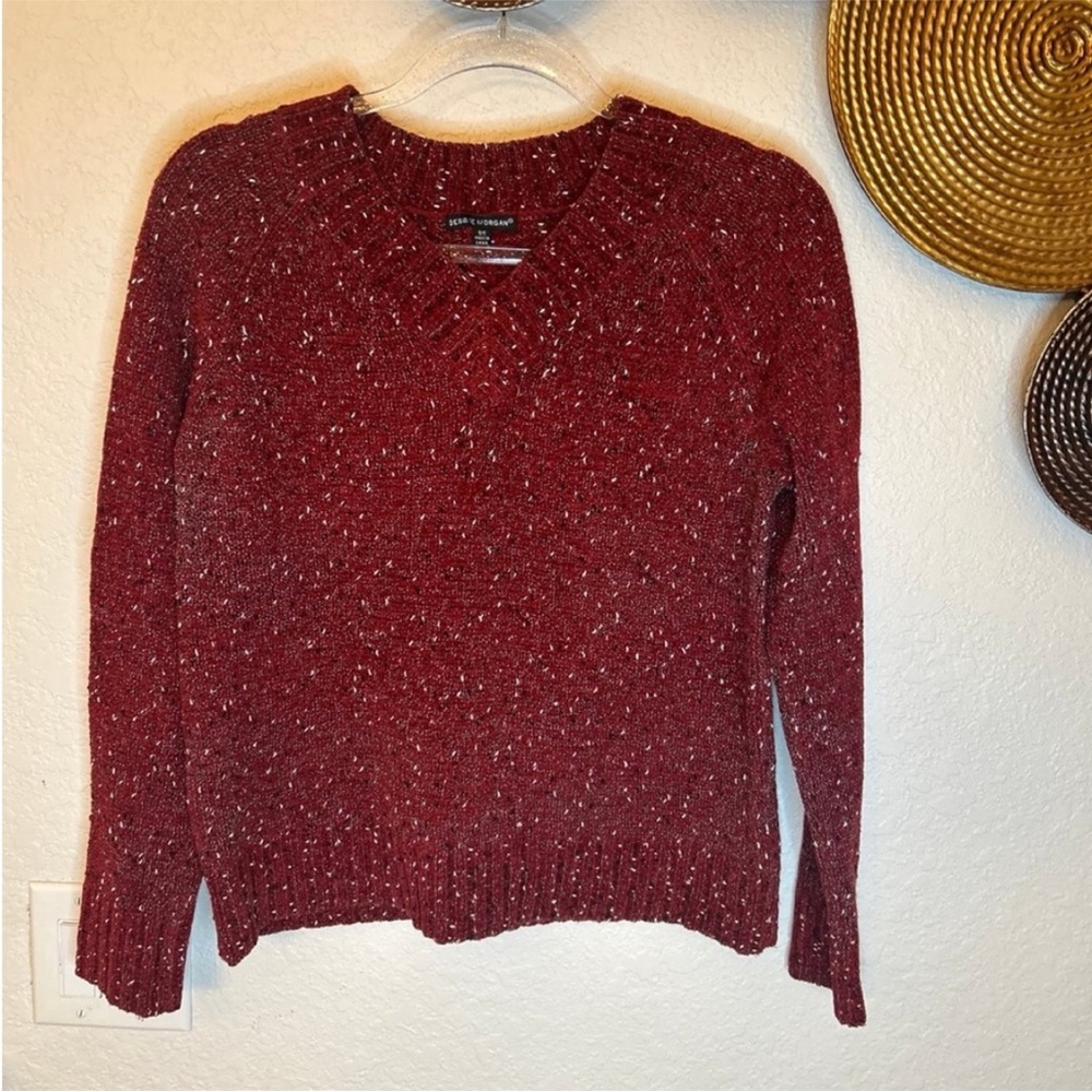 Debbie Morgan red sweater size‎ Small